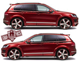 Sport Decal Sticker Vinyl Side Racing Stripes for Vw Touareg - Brothers-Graphics