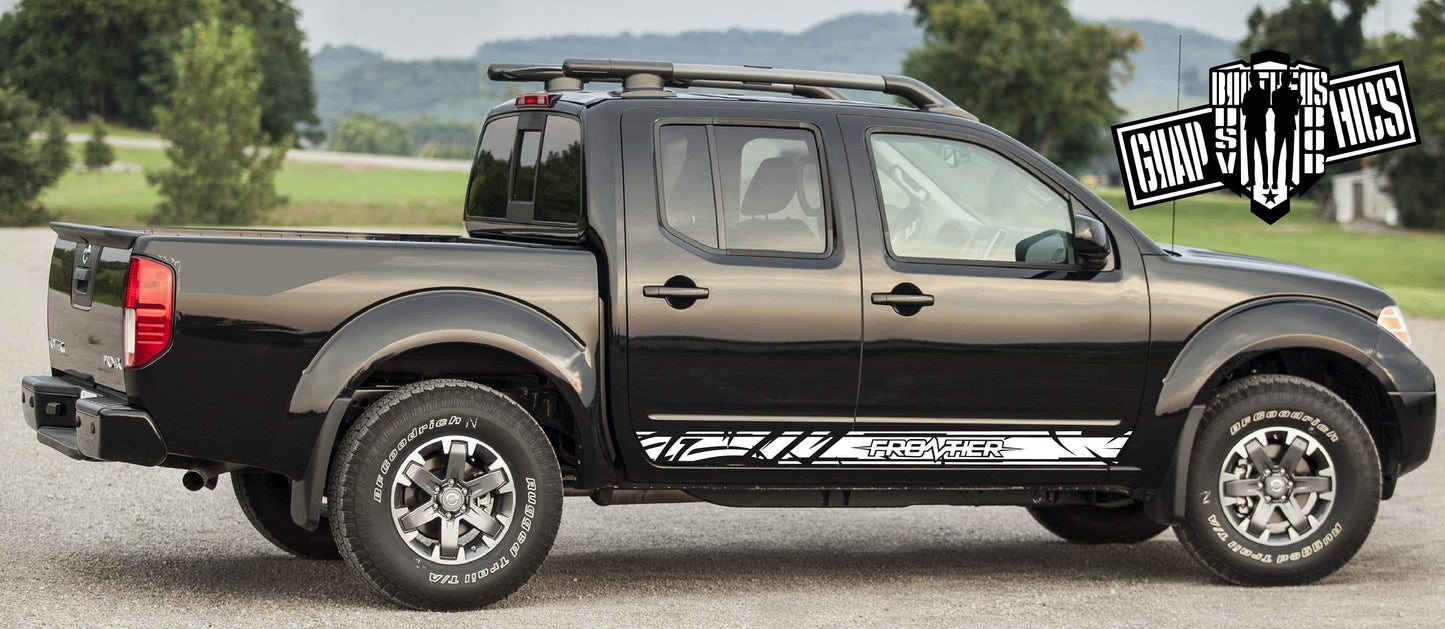 Sport Graphics Racing Sticker Car Vinyl Stripes For Nissan Frontier 2005-2020 - Brothers-Graphics