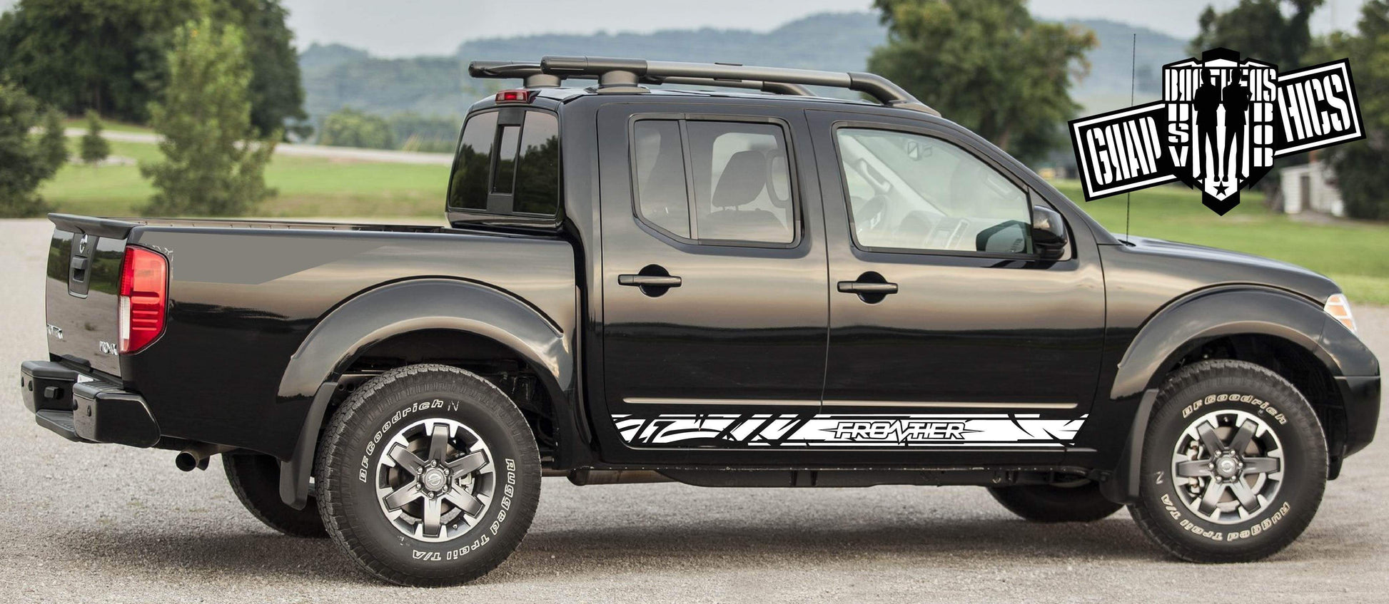 Sport Graphics Racing Sticker Car Vinyl Stripes For Nissan Frontier 2005-2020 - Brothers-Graphics