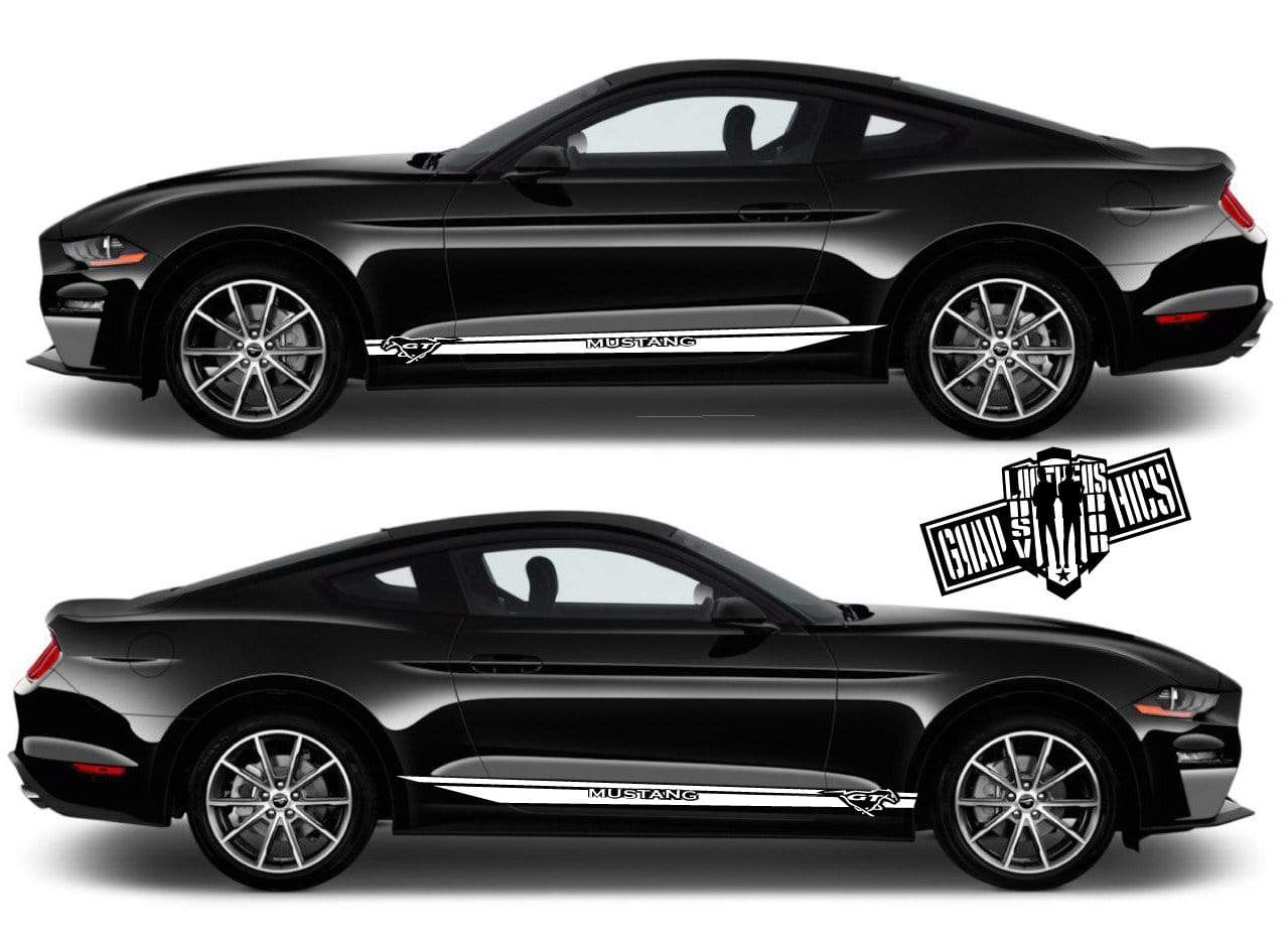 Sport Line Sticker Car Side Vinyl Stripe For Ford Mustang 2000-2019 - Brothers-Graphics
