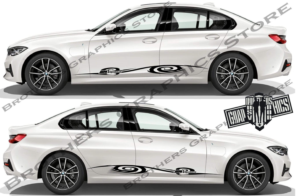 Sport Racing Line Sticker Car Side Vinyl Stripe For BMW M3 – Brothers  Graphics