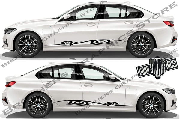 Sport Racing Line Sticker Car Side Vinyl Stripe For BMW M5