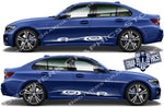 Sport Racing Line Sticker Car Side Vinyl Stripe For BMW M3 - Brothers-Graphics
