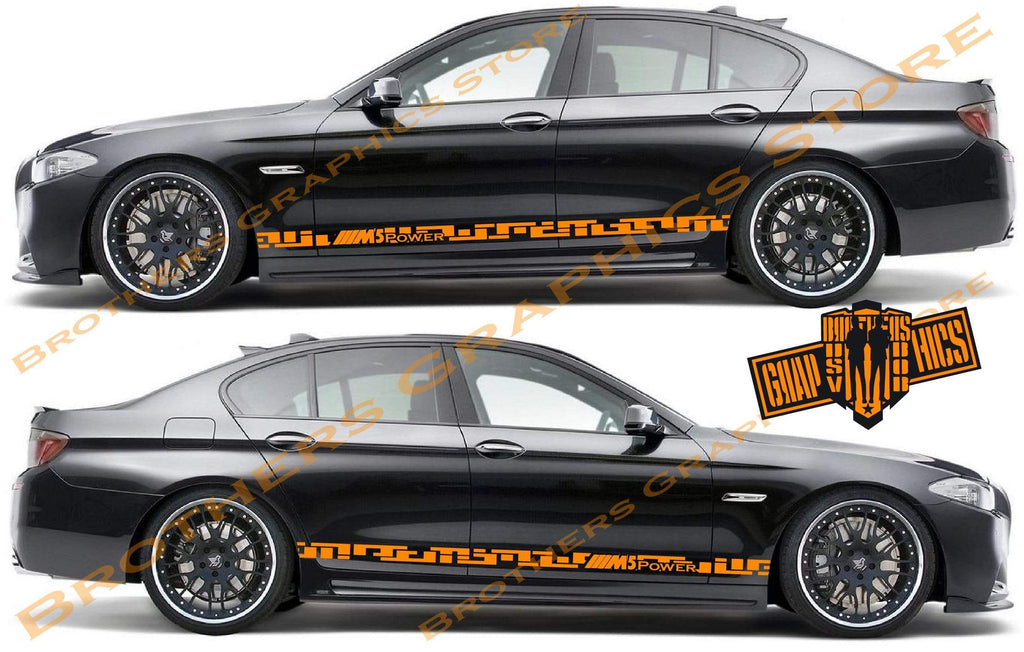 Sport Racing Line Sticker Car Side Vinyl Stripe For BMW M5