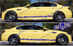 Sport Racing Line Sticker Car Side Vinyl Stripe For BMW M5 - Brothers-Graphics