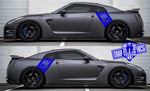 Sport Racing Line Sticker Car Side Vinyl Stripe For Nissan GT-R - Brothers-Graphics