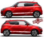 Sport Racing Line Sticker Car Side Vinyl Stripe For Suzuki SWIFT - Brothers-Graphics