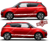 Sport Racing Line Sticker Car Side Vinyl Stripe For Suzuki SWIFT - Brothers-Graphics