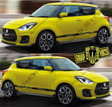 Sport Racing Line Sticker Car Side Vinyl Stripe For Suzuki SWIFT - Brothers-Graphics