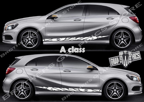 Sport Racing Line Sticker Vinyl Stripe For Mercedes-Benz A-class - Brothers-Graphics