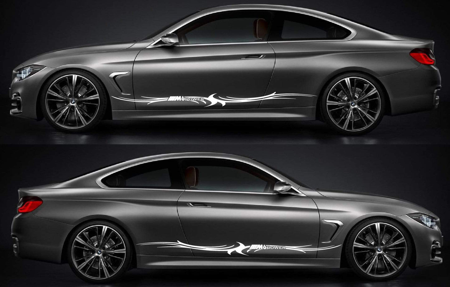Sport Racing Stripes Vinyl Decal Customized For bmw m6 - Brothers-Graphics