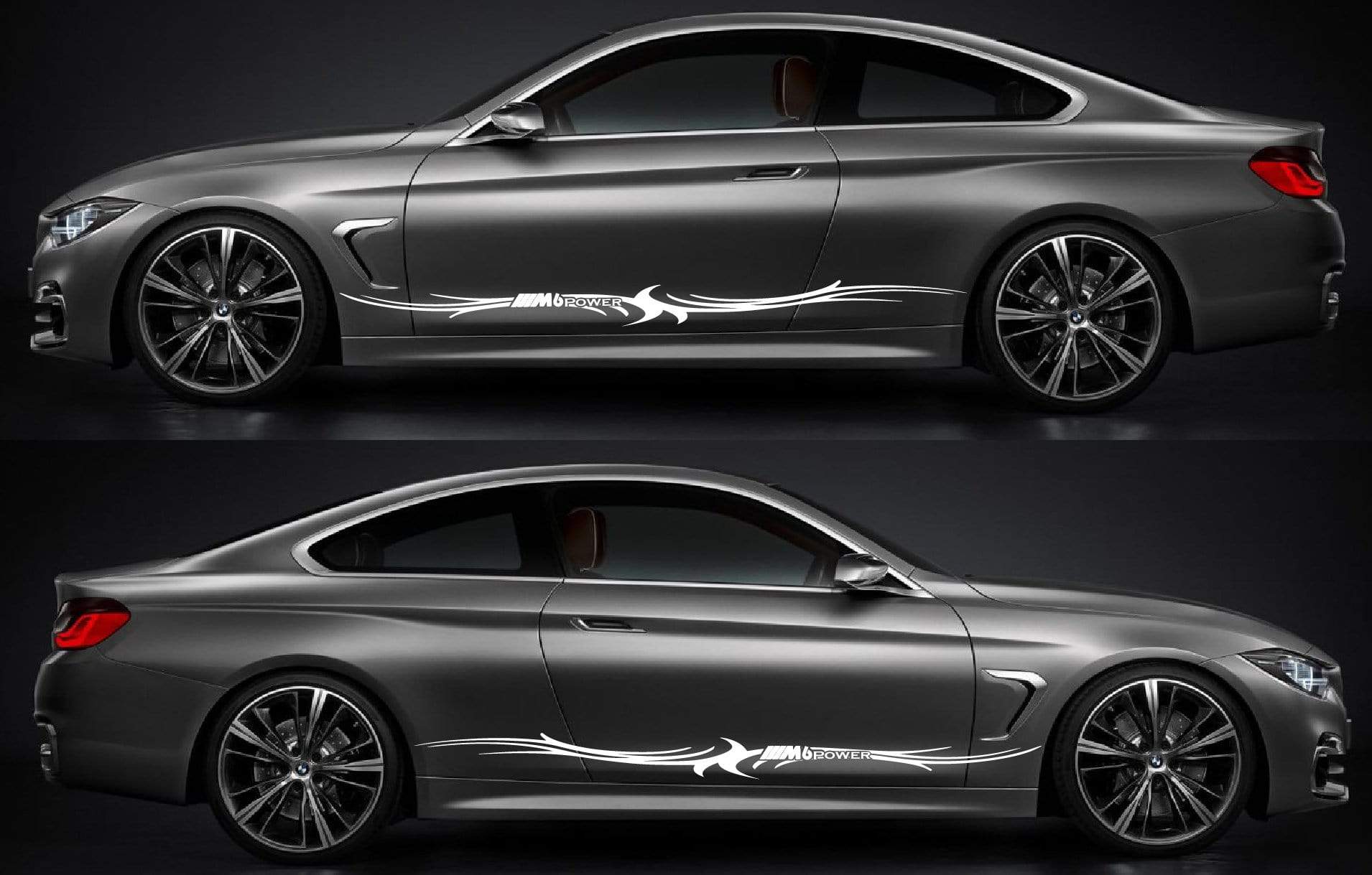 Sport Racing Stripes Vinyl Decal Customized For bmw m6 - Brothers-Graphics