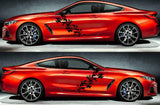 Sport Racing Stripes Vinyl Decal Customized For BMW M8 - Brothers-Graphics