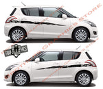 Sport Racing Stripes Vinyl Decal Customized For Suzuki SWIFT - Brothers-Graphics