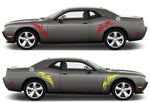 Vinyl Graphics Sport Sticker Decal Side Door Stripes Compatible with Dodge Challenger SRT