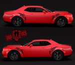 Sport Sticker Decal Side Door Stripes for Dodge Challenger SRT - Brothers-Graphics