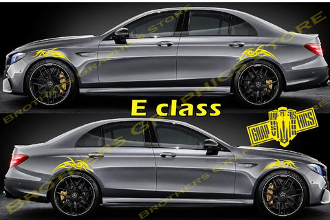 Sport Sticker Decal Side Door Stripes for Mercedes-Benz E-CLASS - Brothers-Graphics