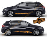 Sport Sticker Decal Side Door Stripes for Peugeot 308 - Brothers-Graphics