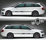 Sport Sticker Decal Side Door Stripes for Skoda Octavia - Brothers-Graphics