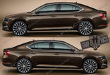 Sport Sticker Decal Side Door Stripes for Skoda Superb - Brothers-Graphics