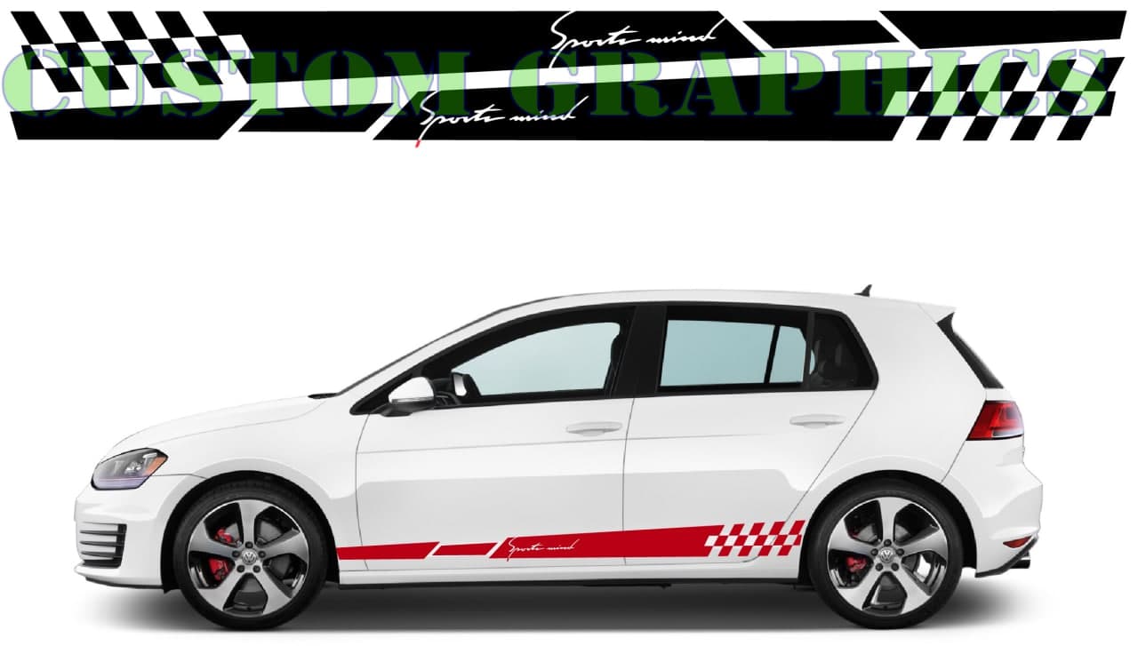 Vinyl Graphics Sports Mind Graphic new line sticker decal for Car Any Vehicle | UNIVERSAL STICKERS