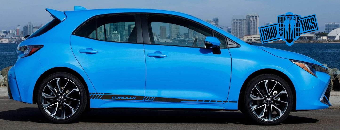 Sticker Car Vinyl Stripes Fit Toyota Corolla 2000-2021 - Brothers-Graphics