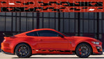 Vinyl Graphics Sticker Compatible With Ford Mustang Figure Design Racing Line