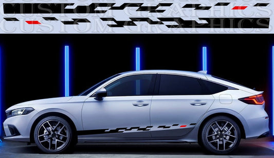 Vinyl Graphics Sticker Compatible with Honda Civic, All Models Figure Man Style