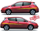 Sticker Decal Kit Graphic Side Door Stripes for Nissan Leaf - Brothers-Graphics