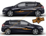 Sticker Decal Side Door Stripes for Peugeot 308 - Brothers-Graphics