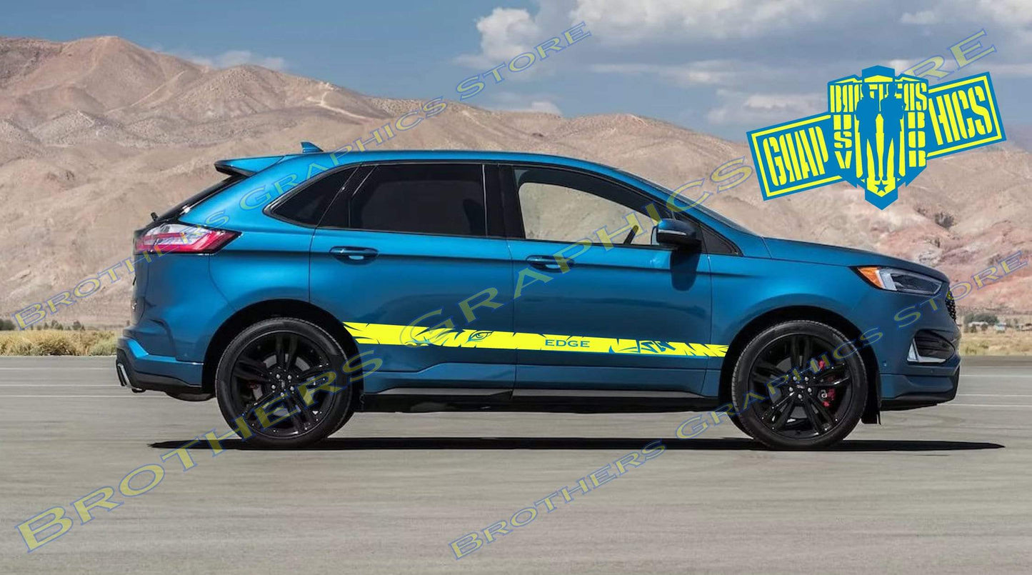 Bandes autocollantes latérales en vinyle pour Ford Edge