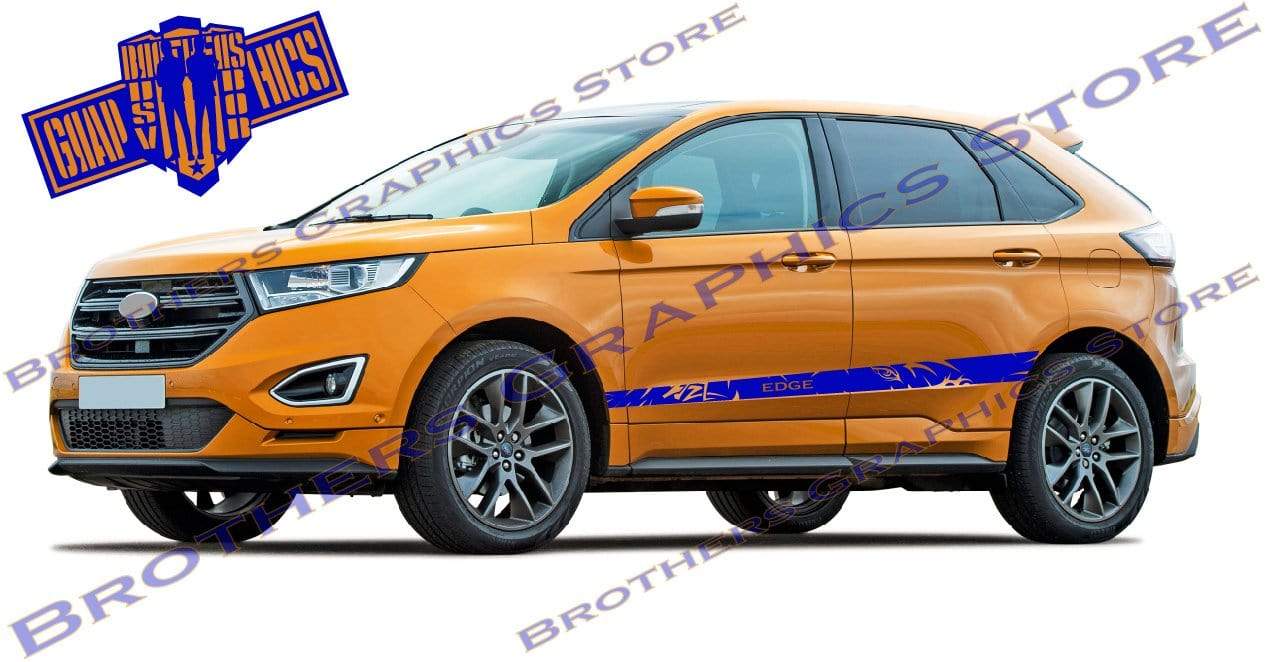 Bandes autocollantes latérales en vinyle pour Ford Edge