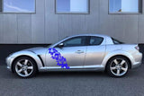 Sticker Vinyl Side Door Racing Stripes for MAZDA RX-8