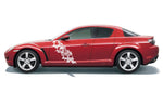 Premium Vinyl Stickers Compatible With Mazda RX-8 Sticker Street Auto Custom Vinyl Stickers