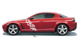 Sticker Vinyl Side Door Racing Stripes for MAZDA RX-8