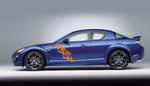 Sticker Vinyl Side Door Racing Stripes for MAZDA RX-8