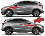 Sticker Vinyl Side Racing Stripes for Honda HR-V - Brothers-Graphics