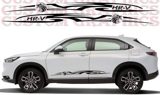 Vinyl Graphics Sticker Vinyl Side Racing Stripes for Honda HR-V outdoor Eagle Tribal Design