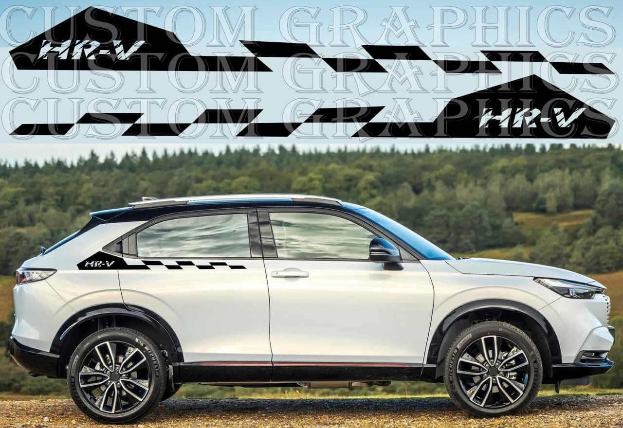 Vinyl Graphics Sticker Vinyl Side Racing Stripes for Honda HR-V outdoor Rear Design