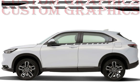 Vinyl Graphics Sticker Vinyl Side Racing Stripes for Honda HR-V outdoor Up Design