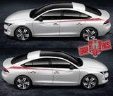 Sticker Vinyl Side Racing Stripes for Peugeot 508 - Brothers-Graphics