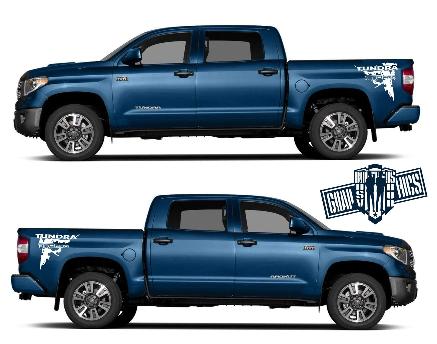 Sticker Vinyl Stripes For Toyota Tundra - Brothers-Graphics