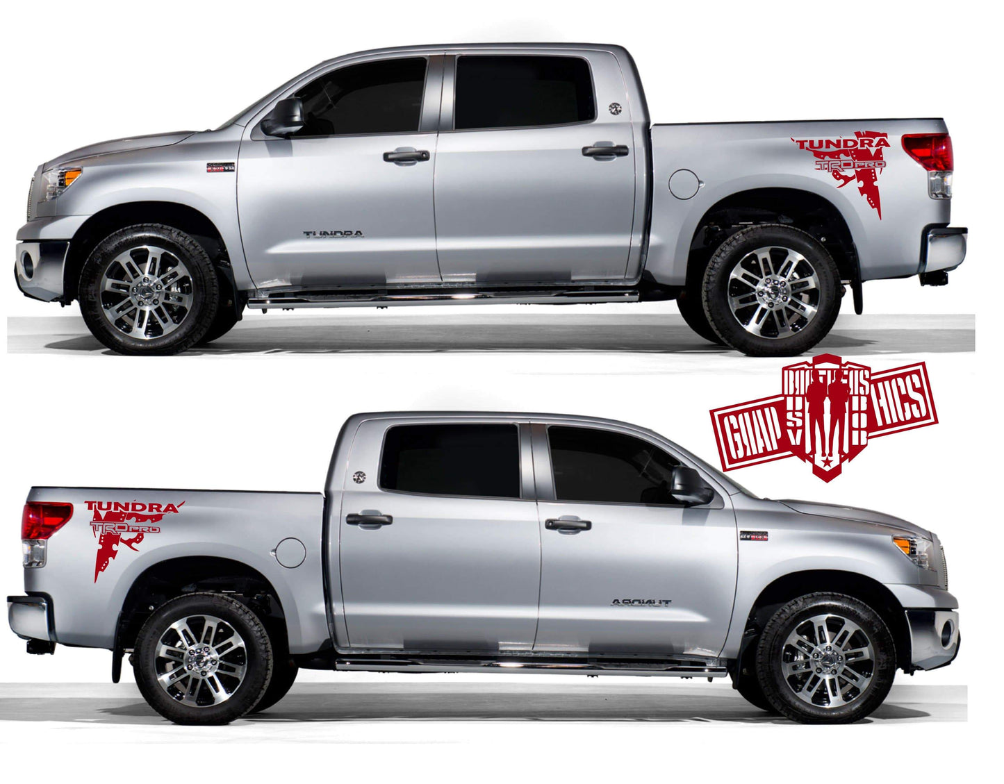 Sticker Vinyl Stripes For Toyota Tundra - Brothers-Graphics