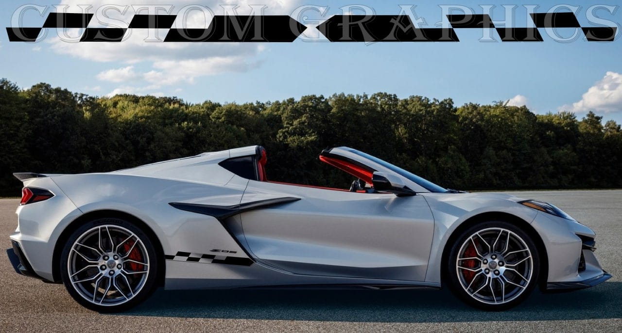 Vinyl Graphics Stickers Compatible With Chevrolet Corvette Z06 Unique Design Graphics