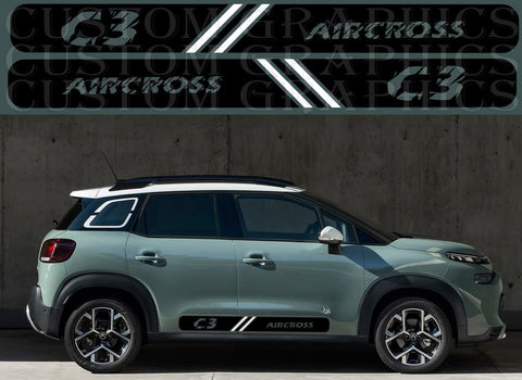 Vinyl Graphics Stickers Compatible With Citroen C3 Aircross Stickers Decals Vinyl Style Design