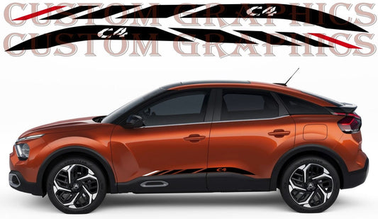 Vinyl Graphics Stickers Compatible With Citroen C4 Decals Vinyl Style Design