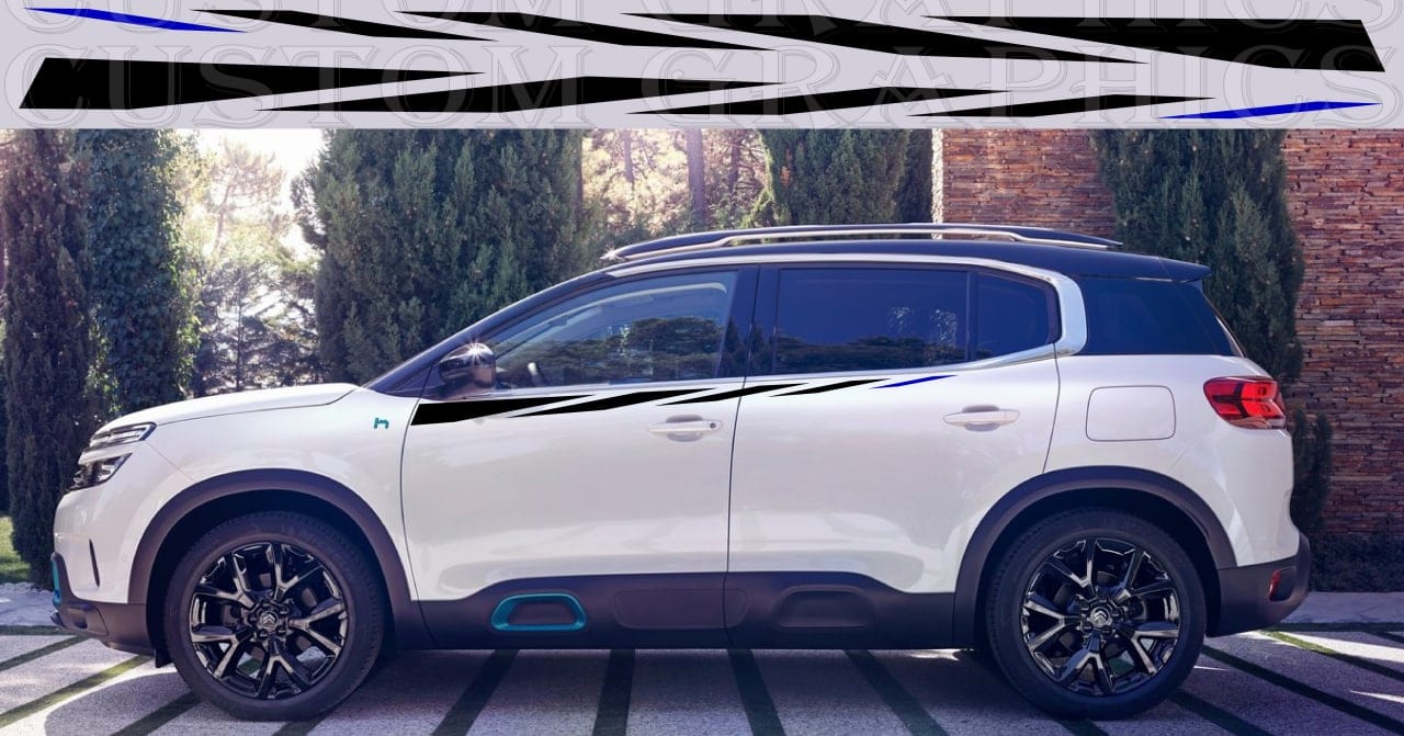 Vinyl Graphics Stickers Compatible With CITROEN C5 AIRCROSS Hybrid Decals Vinyl New Design