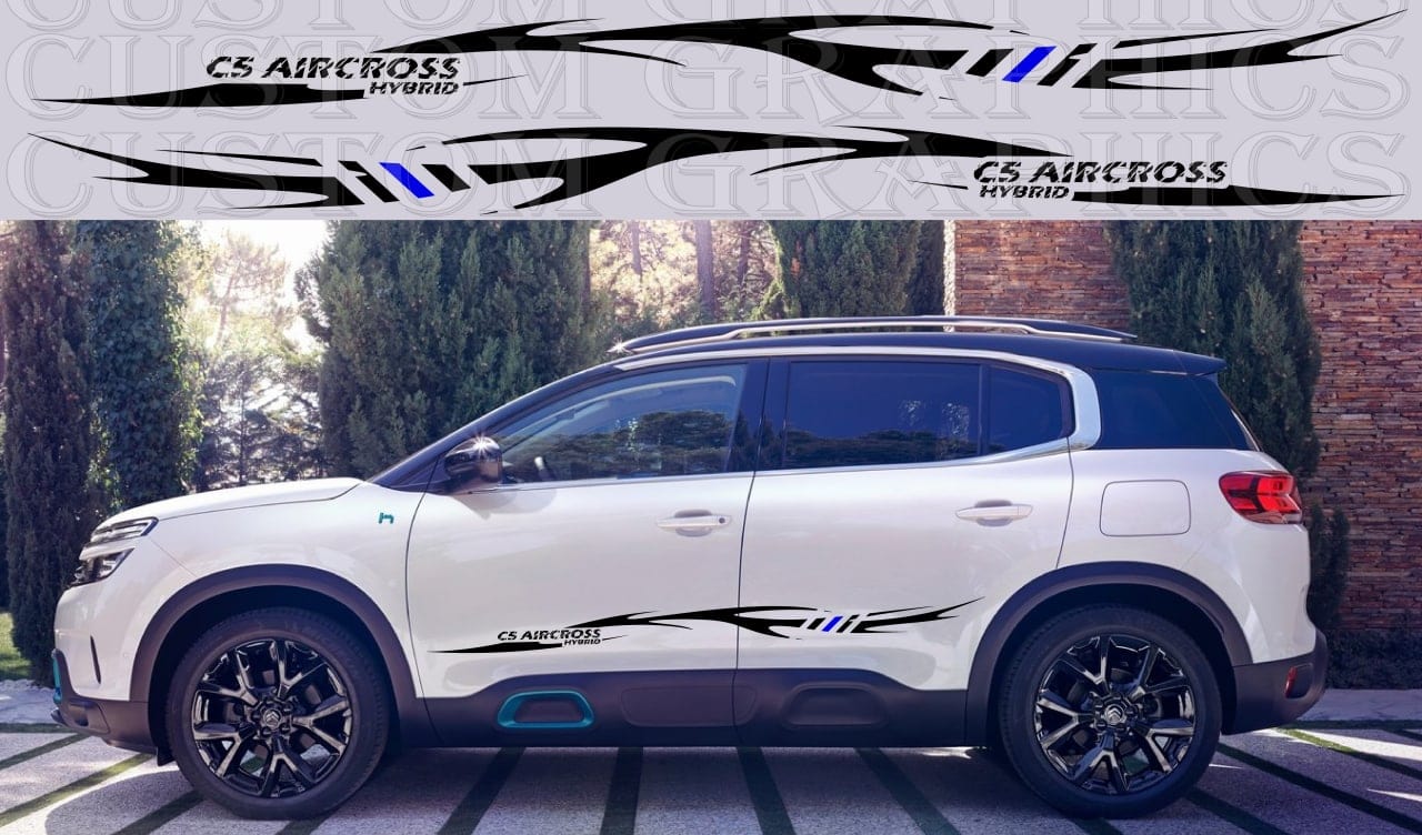 Vinyl Graphics Stickers Compatible With CITROEN C5 AIRCROSS Hybrid Decals Vinyl Tribal Design
