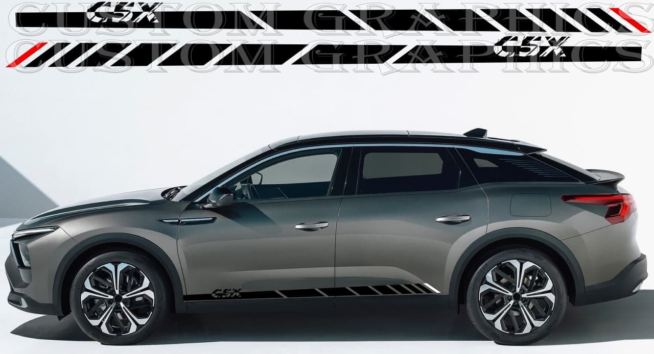 Vinyl Graphics Stickers Compatible With Citroen C5 X Decals Vinyl BLOCK Man Gifts