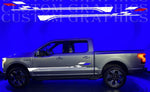 Vinyl Graphics Stickers Compatible With Ford F-150 Lightning Finish Line Design Graphics